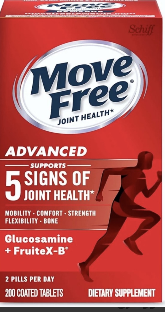 قرص گلوکوزامین همراه با کندرویتین کلسیم 1500mg موو فری Move Free Advanced